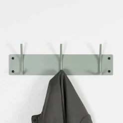 Garderobenleiste mit 3 Haken in Graugrün - Oxnard