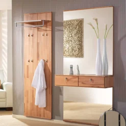 Garderobenmöbel Coestra aus Kernbuche (zweiteilig)