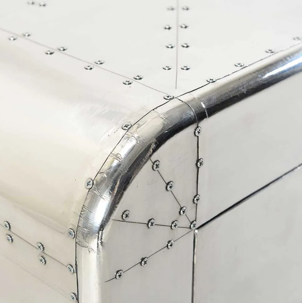 Garderobenmöbel Kombi aus Aluminium - Pilot (dreiteilig)