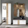 Garderobenmöbel Set mit LED Licht - Symbrosia (dreiteilig)