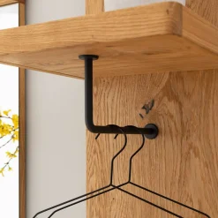 Garderobenpaneel aus Balkeneiche Massivholz - Robats