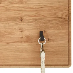 Garderobenpaneel aus Wildeiche und Metall - Darcona