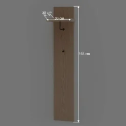 Garderobenpaneel in Eiche Bianco - Arkadiuz