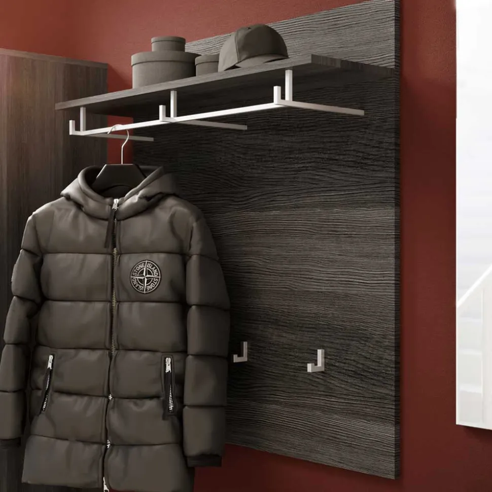 Garderobenpaneel mit Stange & 6 Haken - Nancys