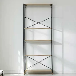 Garderobenregal mit 5 Böden in Akazie Optik - Favorite