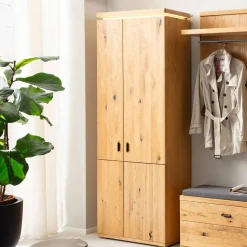 Garderobenschrank aus Balkeneiche Massivholz - Robats