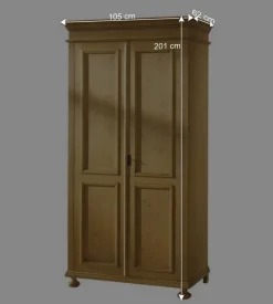 Garderobenschrank Melessa aus Fichte Massivholz