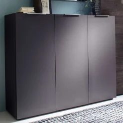 Garderobenset Badija in Anthrazit Wenge Braun (dreiteilig)