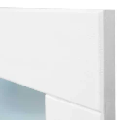 Garderobenspiegel mit weiß lackiertem Holzrahmen - Indico