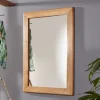 Garderobenspiegel Uvinessa aus Wildeiche Massivholz