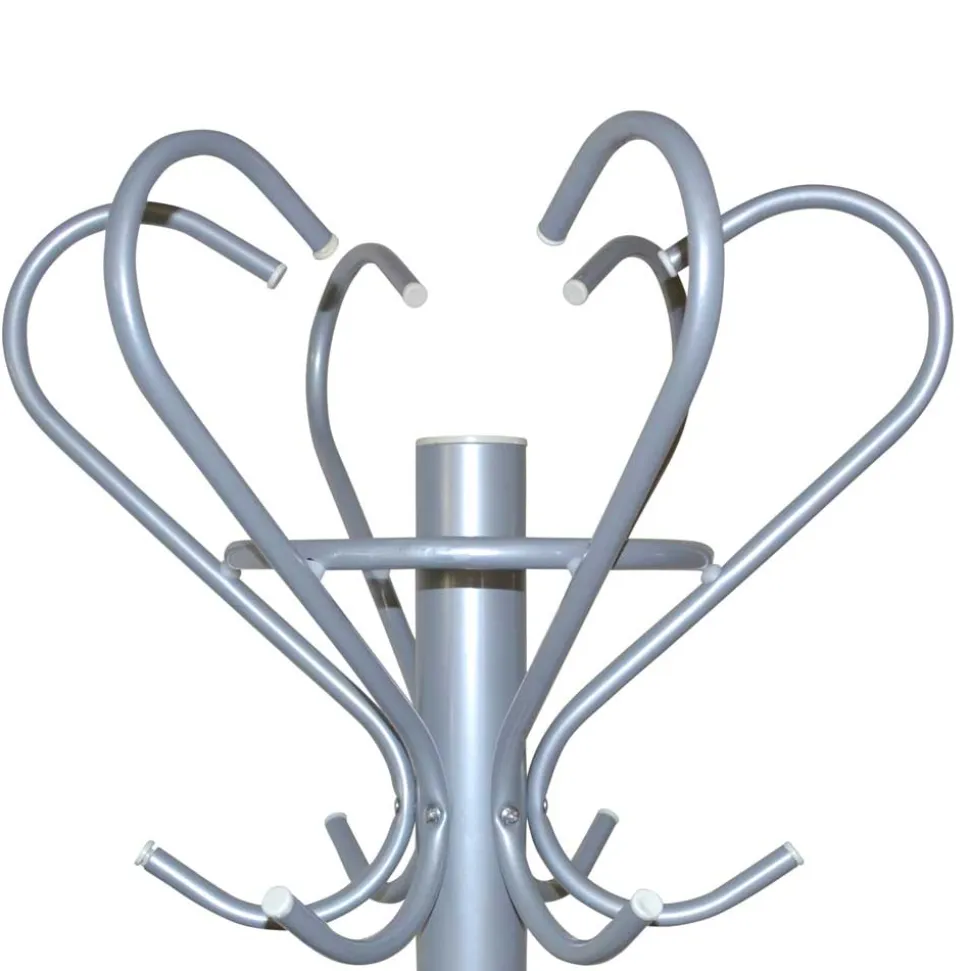 Garderobenständer in Alufarben Metall - Loisava