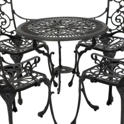 Garten Aluguss Sitzgruppe für 4 Personen - Berucas (fünfteilig)