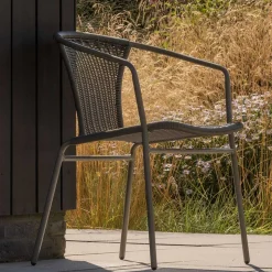 Garten Armlehnenstühle in Oliv Grün - Puertos (4er Set)