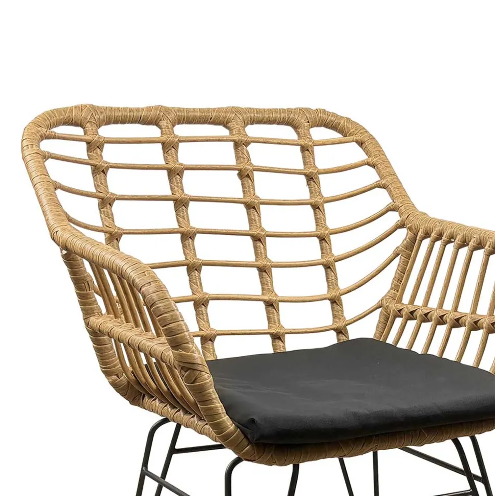 Garten Armlehnstühle aus Kunstrattan - Kolage (2er Set)