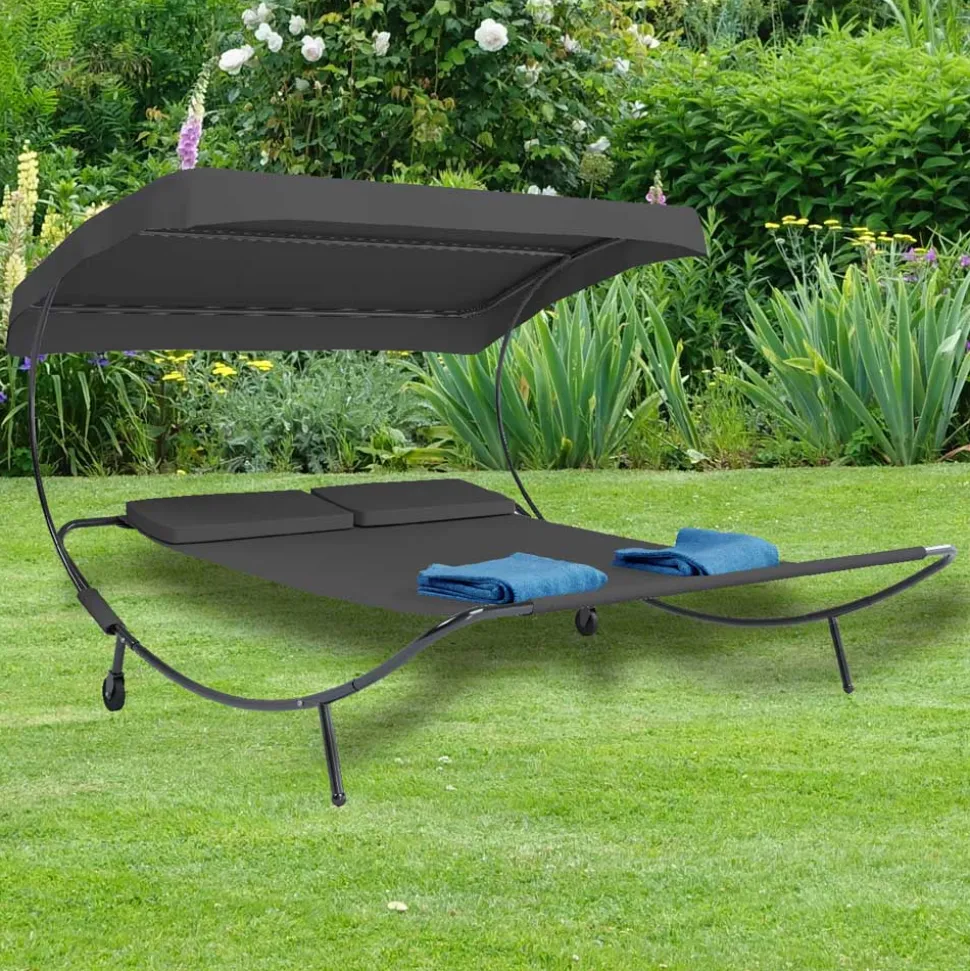 Garten Doppelliege mit Sonnendach - Jokna