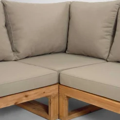 Garten Ecksofa & Tisch aus Akazie - Captino (zweiteilig)