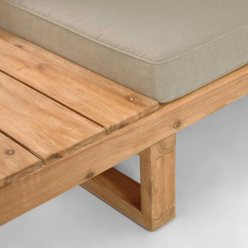 Garten Ecksofa & Tisch aus Akazie - Captino (zweiteilig)