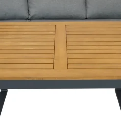 Garten Ecksofa und Tisch Set - Asmatio (zweiteilig)