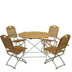 Garten Essgruppe klappbar - Anglivia (fünfteilig)