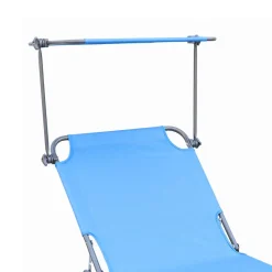 Garten Klappliege in Blau und Schwarz - Hiltona