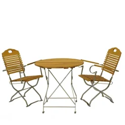 Garten Klapptisch & 2 Klappstühle - National (dreiteilig)