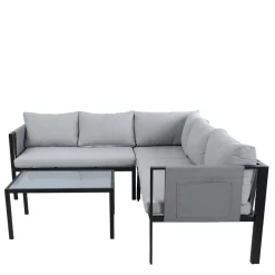 Garten Lounge Set mit vier Sitzplätzen - Emeziano (zweiteilig)