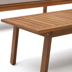 Garten Lounge Sitzgruppe aus Massivholz - Lititia (vierteilig)