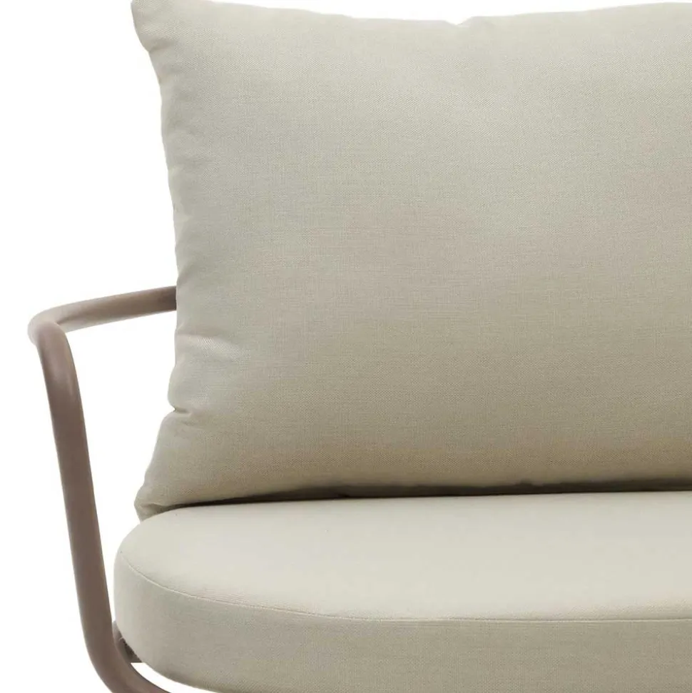 Garten Lounge-Sessel in Flieder aus Metall - Azalao