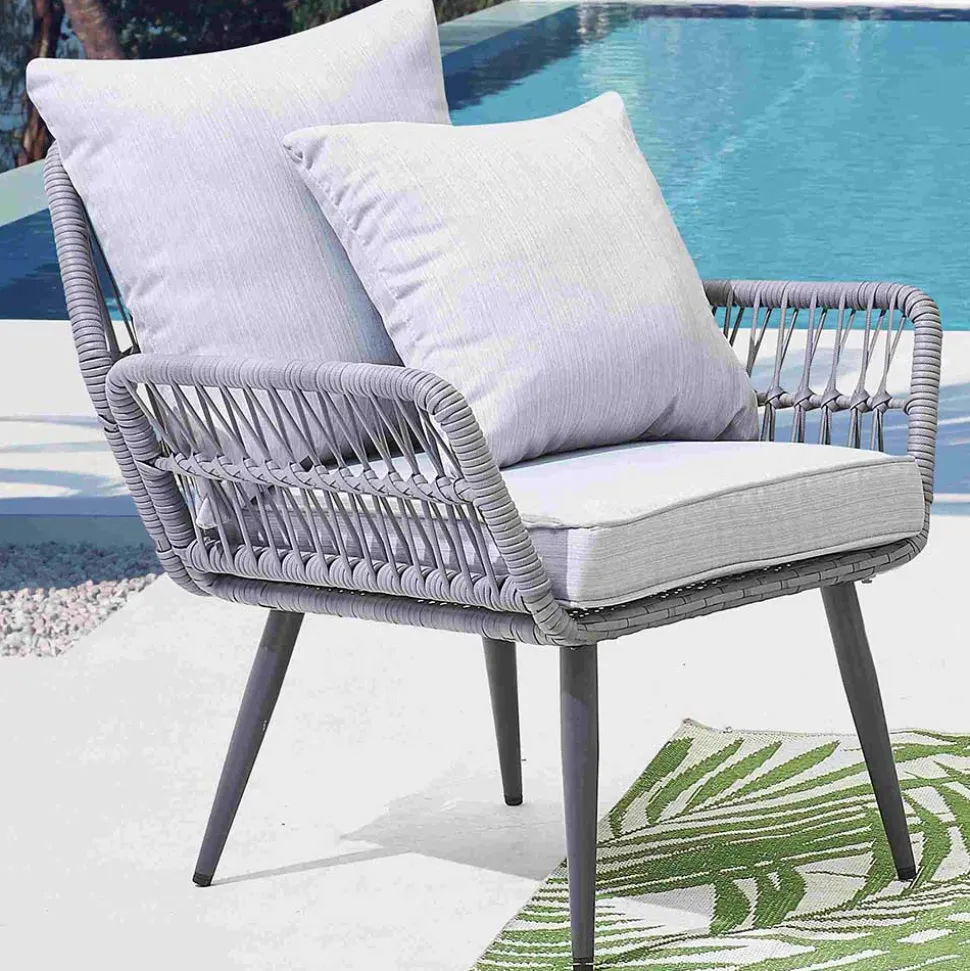 Garten Sitzegruppe aus Kunstrattan - Tocella (vierteilig)