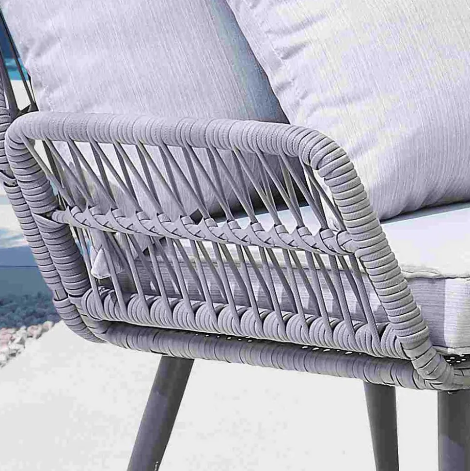 Garten Sitzegruppe aus Kunstrattan - Tocella (vierteilig)