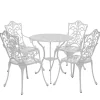 Garten Sitzgruppe aus Alu in Weiß - Monique (fünfteilig)