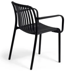 Garten Stapelstühle in Schwarz - Emonila (4er Set)