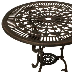 Garten Tisch & 2 Stühle aus Alu Guss - Taifun (dreiteilig)