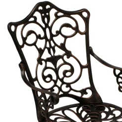 Garten Tisch & 2 Stühle aus Alu Guss - Taifun (dreiteilig)