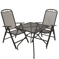 Garten Tisch & zwei Klappsessel - Citro (dreiteilig)