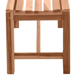 Gartenbank ohne Rückenlehne aus Teak Massivholz - Klahuma