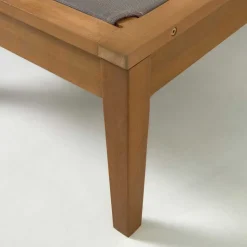 Gartenliege auf Rollen aus Eukalyptusholz - Promo