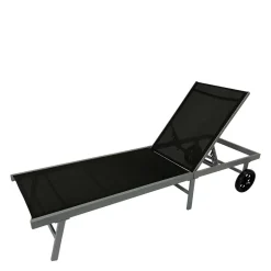 Gartenliege mit Rollen aus Aluminium - Pamlicos