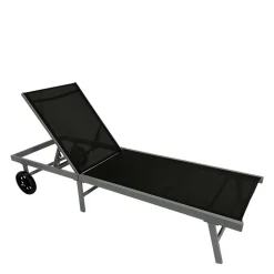 Gartenliege mit Rollen aus Aluminium - Pamlicos