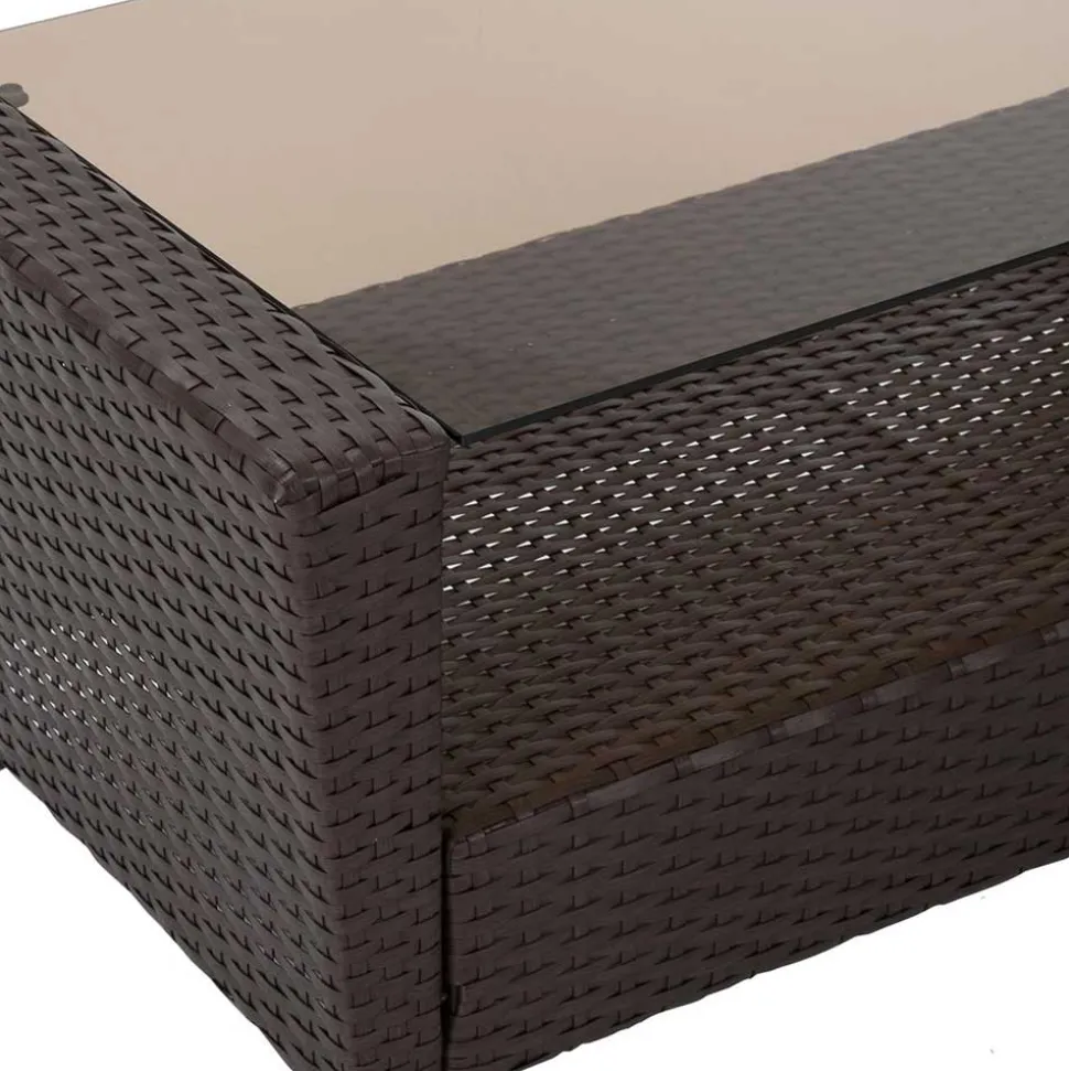 Gartenmöbel Set in Dunkelbraun - Tioroda (vierteilig)