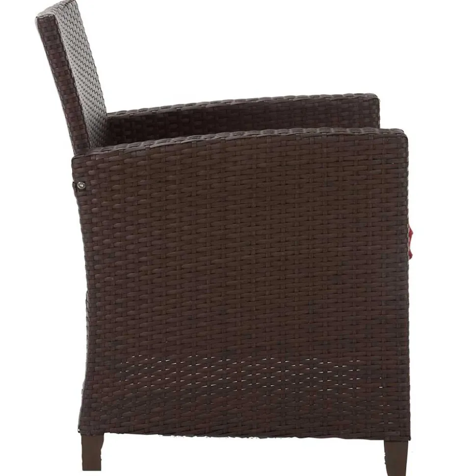 Gartenmöbel Set in Dunkelbraun - Tioroda (vierteilig)