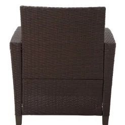 Gartenmöbel Set in Dunkelbraun - Tioroda (vierteilig)