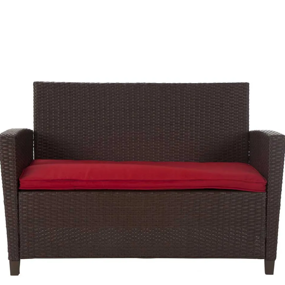 Gartenmöbel Set in Dunkelbraun - Tioroda (vierteilig)