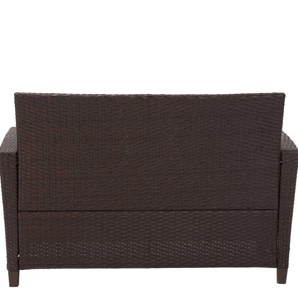 Gartenmöbel Set in Dunkelbraun - Tioroda (vierteilig)