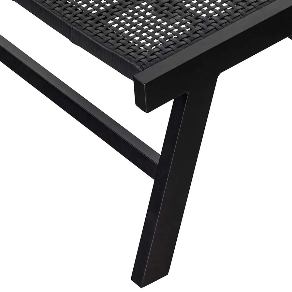 Gartensessel ohne Armlehnen in Schwarz - Saragoza