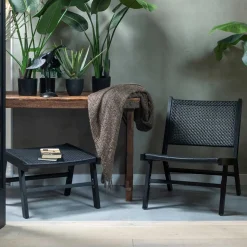 Gartensessel ohne Armlehnen in Schwarz - Saragoza