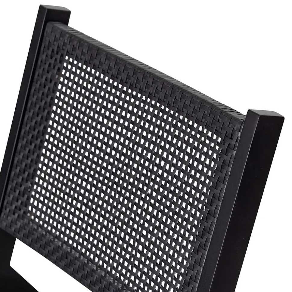 Gartensessel ohne Armlehnen in Schwarz - Saragoza