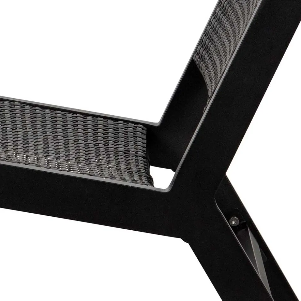 Gartensessel ohne Armlehnen in Schwarz - Saragoza