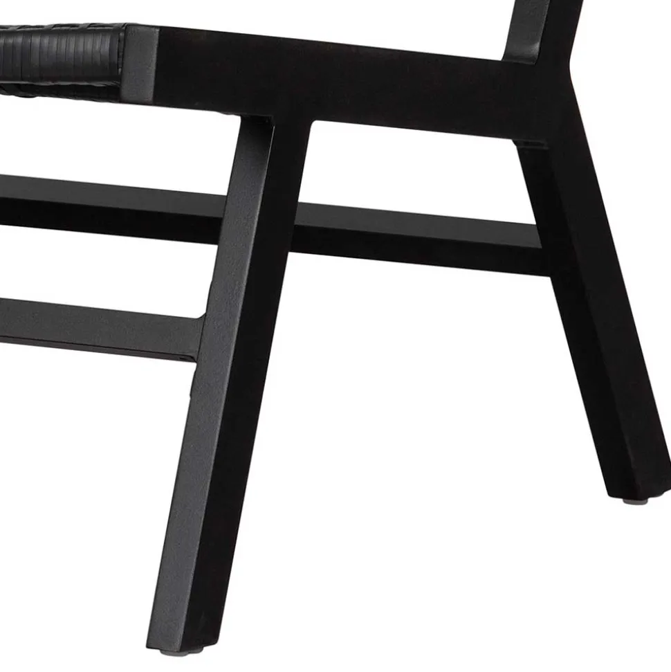 Gartensessel ohne Armlehnen in Schwarz - Saragoza