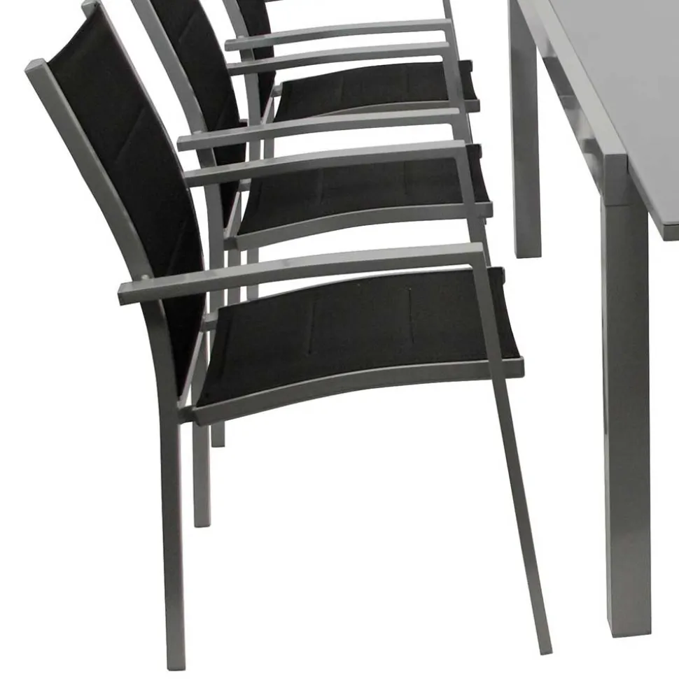 Gartensitzgruppe mit sechs Sitzplätzen - Capo (siebenteilig)